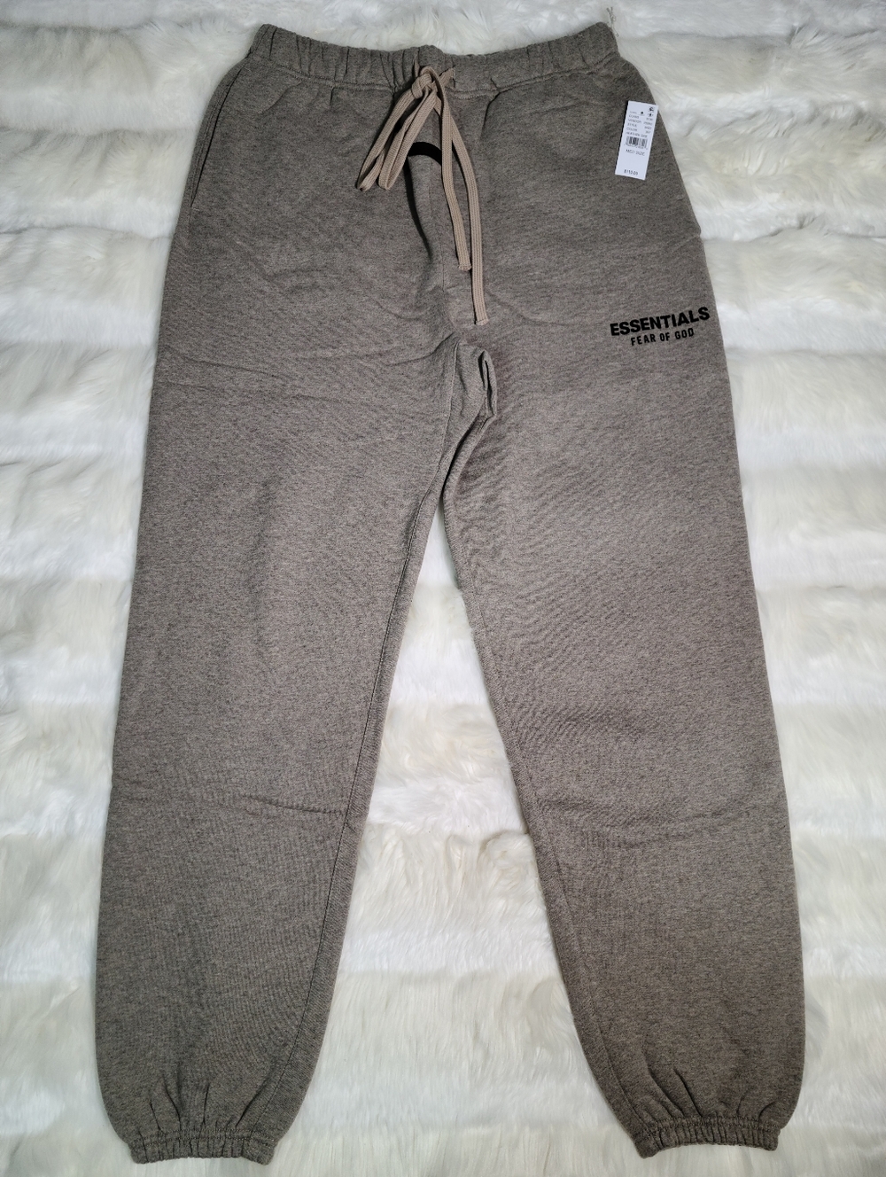 Fear of God Essentials Sweat Pants Heather Gray Men Medium NEW